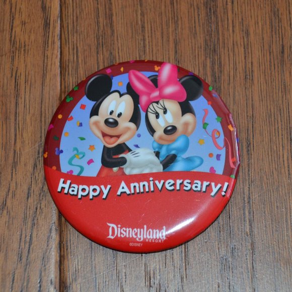 Disney 2 pk Happy Anniversary & Happily Ever After Souvenir Pins - Picture 3 of 8